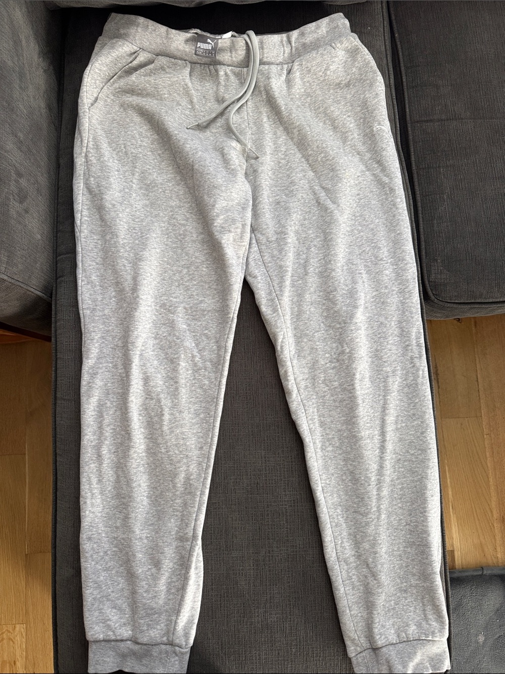 Puma Light Gray Women’s Fleece Joggers